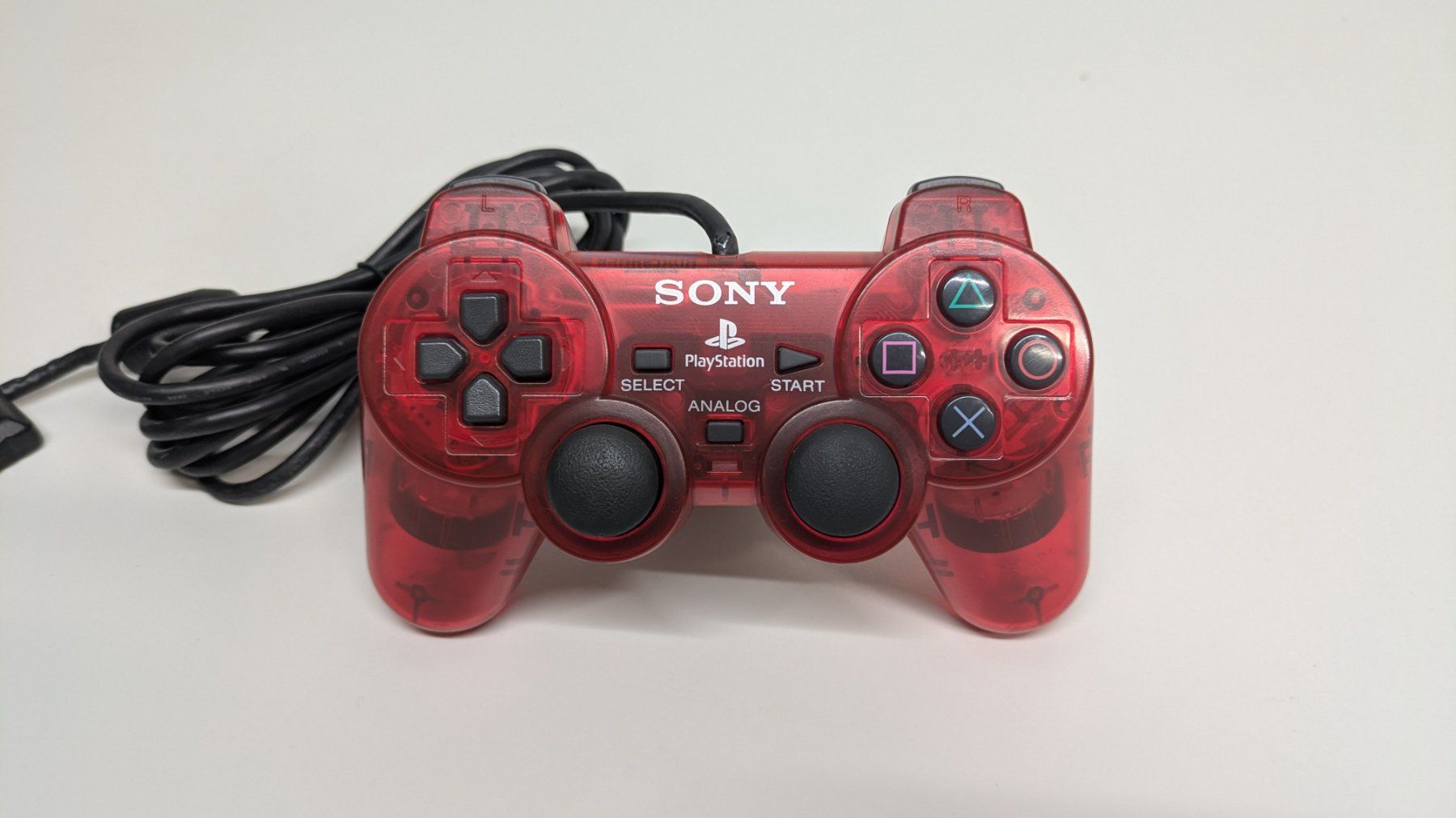 Sony Controller: Original PlayStation 2 Controller, rot-transparent – Usato da Menziken venduto da mame18 1