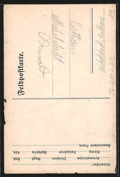 Cartoline postali: Handgemalt: Michelstadt, Rathaus mit Bru – Usato da Berlin venduto da bartko-reher 1