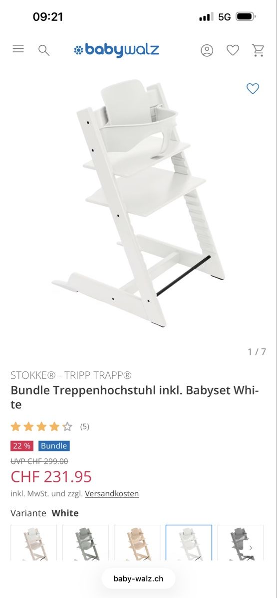 Stokke Seggioloni: Tripp Trapp Stokke mit Zubehör  – Usato da Thayngen venduto da SiNeEs3 8