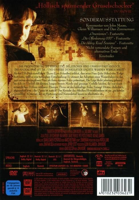 Tutti i DVDs: Das Omen (Remake 2006) – Nuovo (secondo la descrizione) da Volketswil venduto da Fraese1 1