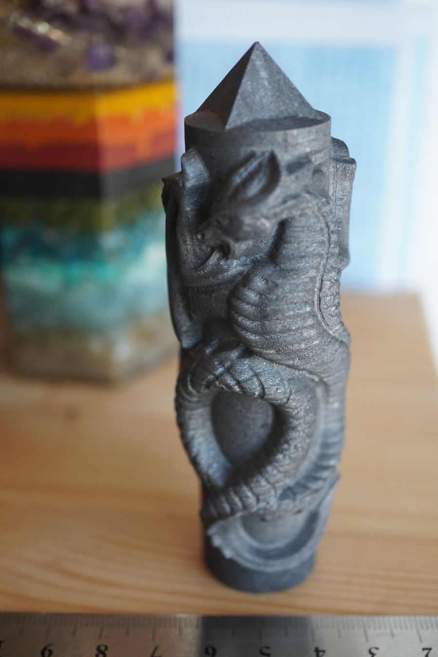 Minerali & Pietre curative: Schungit  Spitze Drachen  10.5cm – Nuovo e nell'imballaggio originale da Eschenbach SG venduto da craniums 2