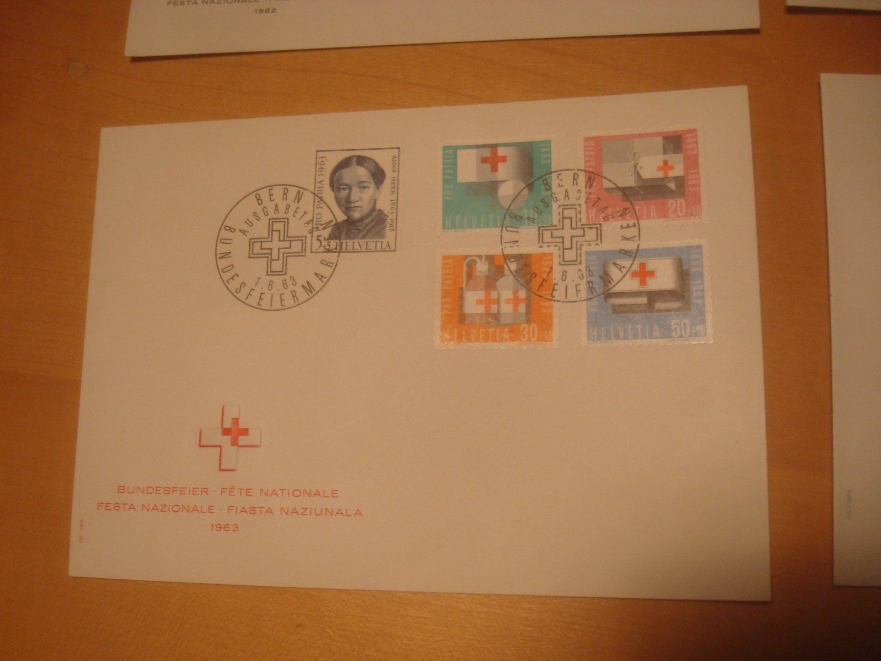 Tutti i francobolli: PP 1962-3-4-5 FDC RR‪ – Usato da Gordola venduto da Polentaefung 2