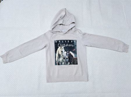 Hoodie mit Pferden, Gr. 158 für Mädchen