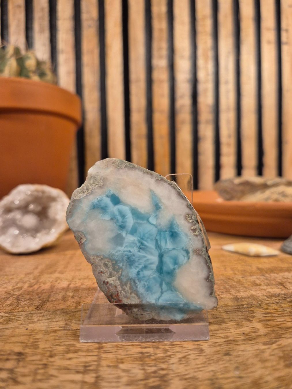 Pietre preziose: Larimar Scheibe – Nuovo (secondo la descrizione) da Rünenberg venduto da Ainhoa13