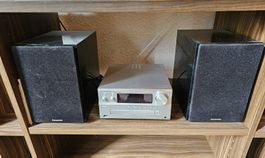 Panasonic CD-Stereoanlage SC-PMX100 mit Fernbedienung
