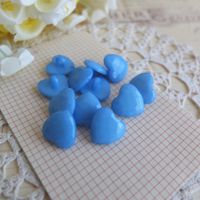 12x Knöpfe blau bleu boutons Herz coeur