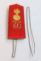  Antike Schulterklappen aus dem 5. Badischen Regiment 76