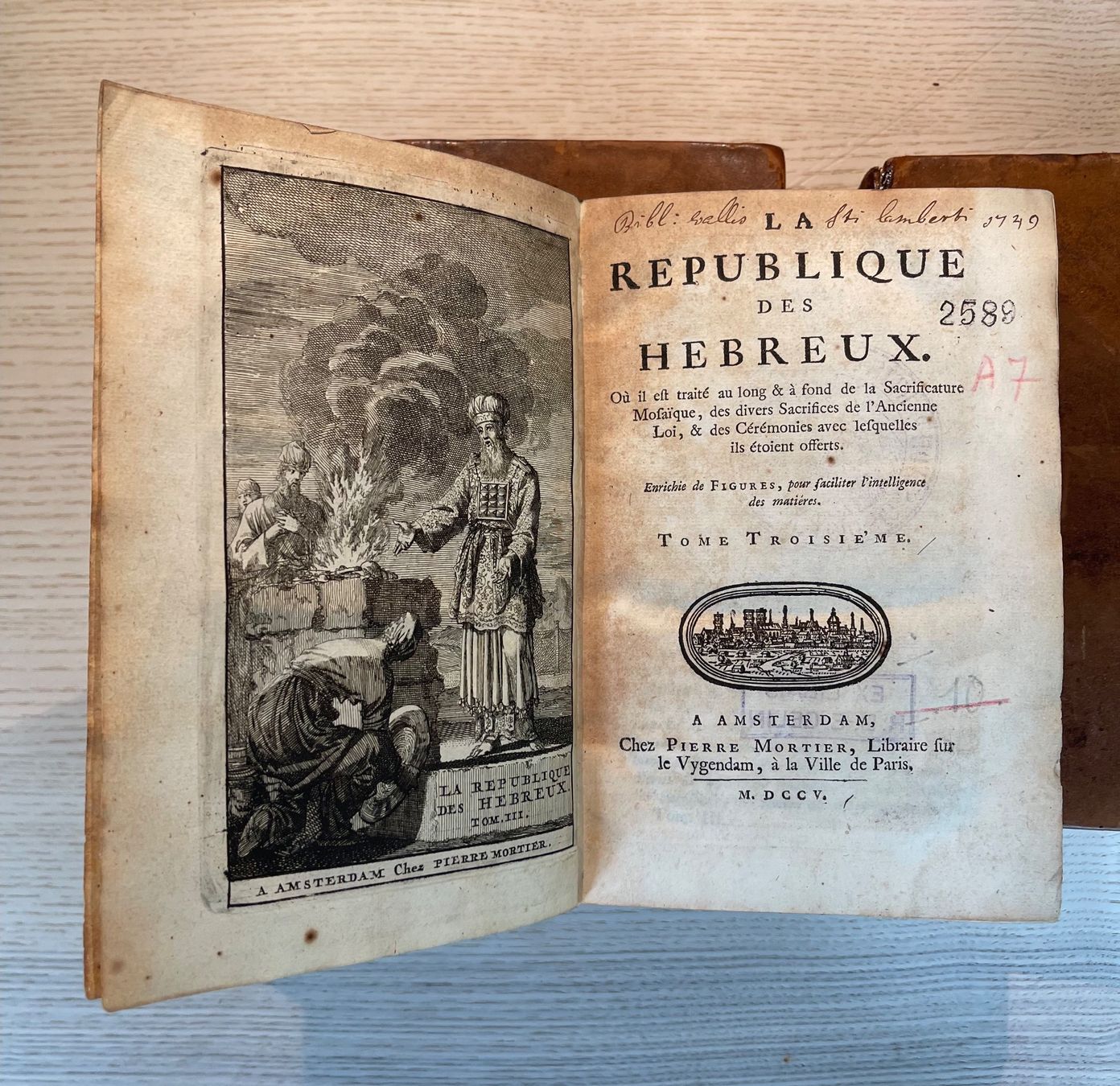 Bücher: La Republique des Hebreux, 1705 – Gebraucht aus Bern von xberg36 2