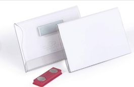 Namensschild 54x90 mm mit Magnet 25 Stk.