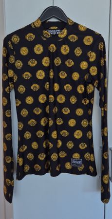 Versace Jeans Couture Top, Schwarz/Gold, Grösse L, Neuwertig