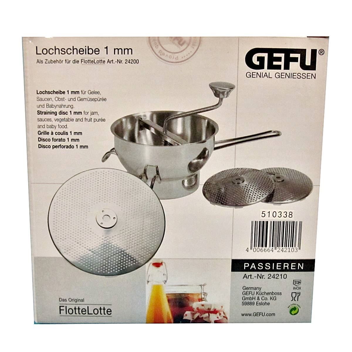 Küchengeräte: Lochscheibe 1mm zu Passiergerät von Gefu – Neu und originalverpackt aus Wettingen von kochshop 2