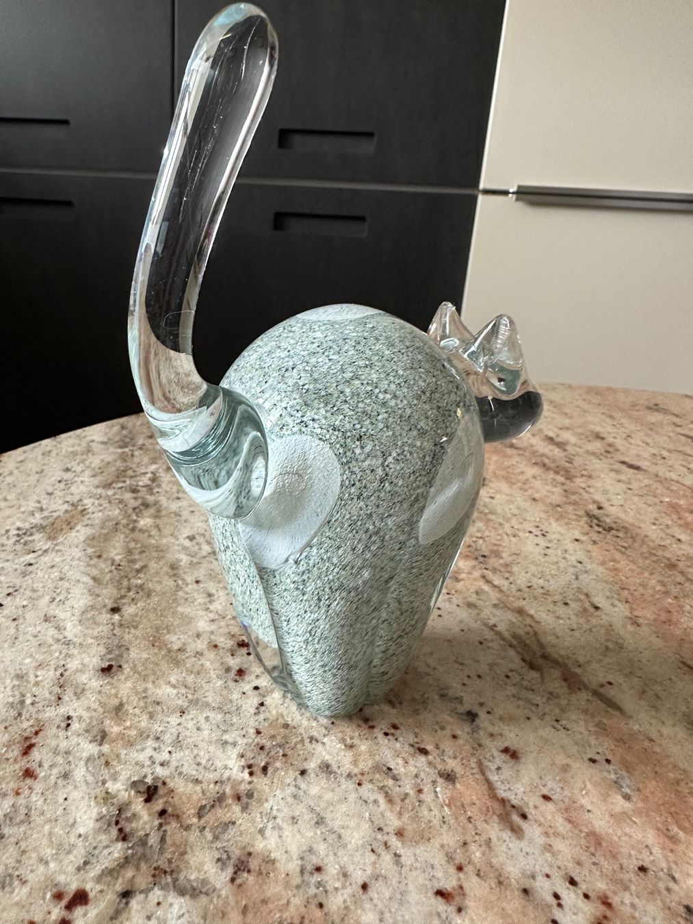 Statuette: Kunstobjekt - Moderne Katzenfigur aus Glas – Nuovo e nell'imballaggio originale da Spreitenbach venduto da Jessy8 2