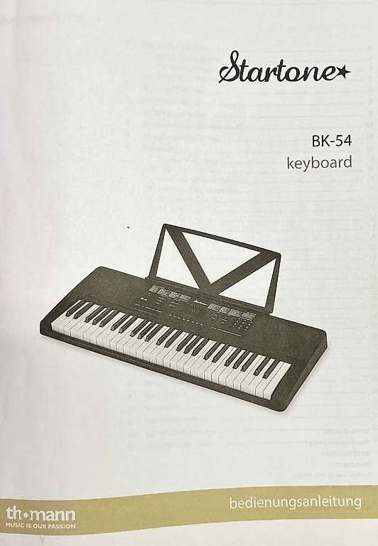 Strumenti musicali: Keyboard Set, mit Ständer, Kopfhörer, Anleitung. Abholen. – Nuovo (secondo la descrizione) da Allschwil venduto da SL-NATUR 1