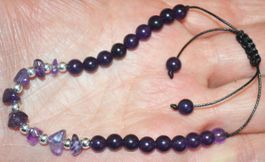 Armband B-799 – Amethyst einstellbar