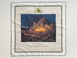 Taschentuch gross 48 x 48 Erinnerung Brand Glarus 1861 TOP