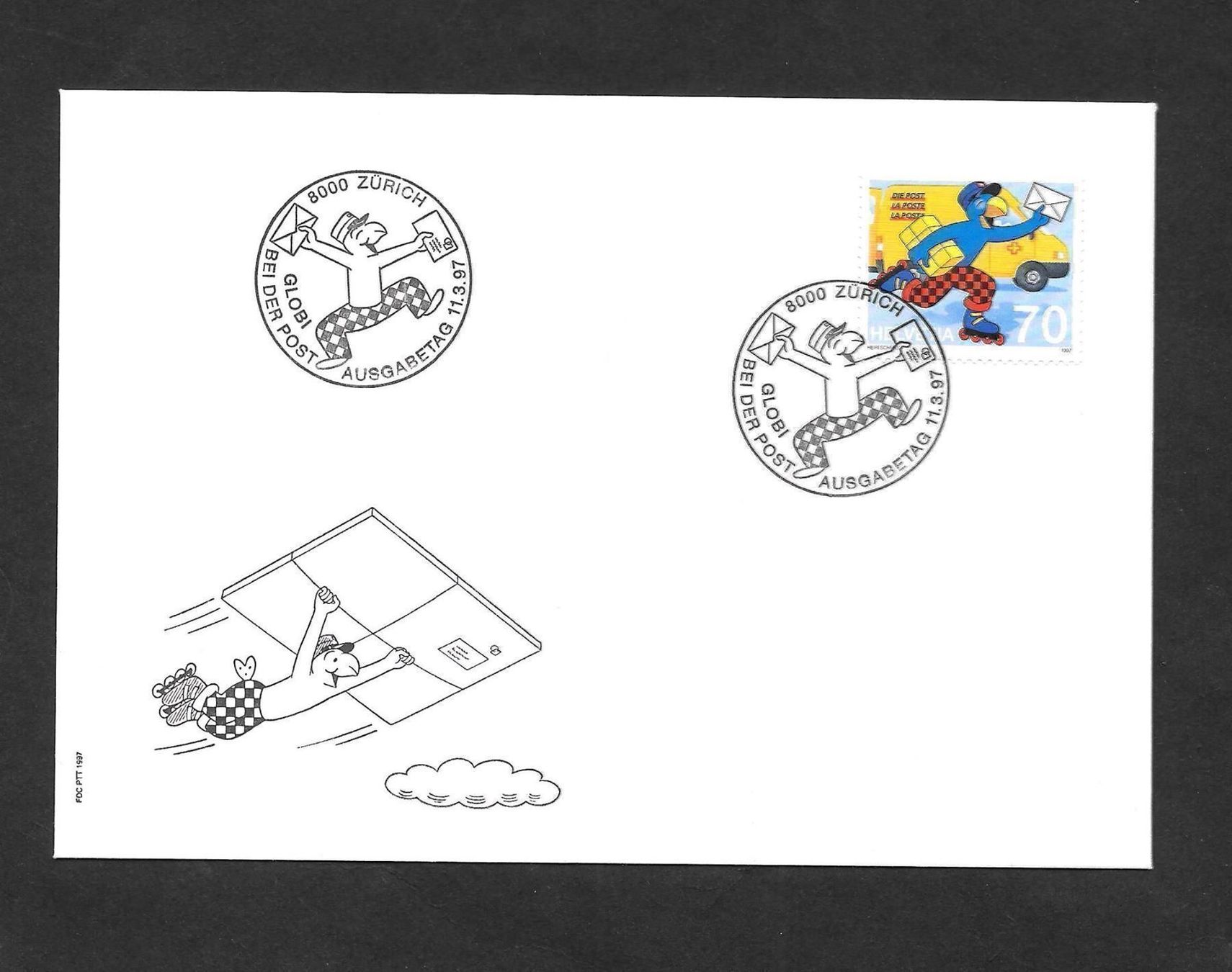 Tous les timbres: FDC 913 Globi bei der Post ET 11.3.1997 – Neuf (Voir description) à Olten par clotaldi