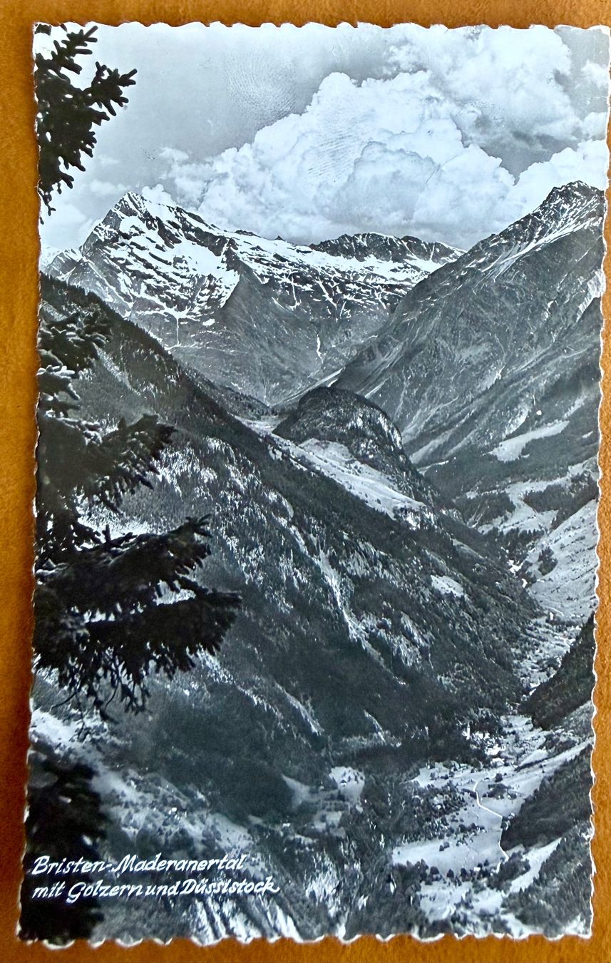 Cartoline postali: Bristen - Maderanertal 1961 – Usato da Lutry venduto da Ediego