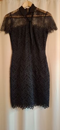 kleid sandro schwarz Spitze Grösse 36