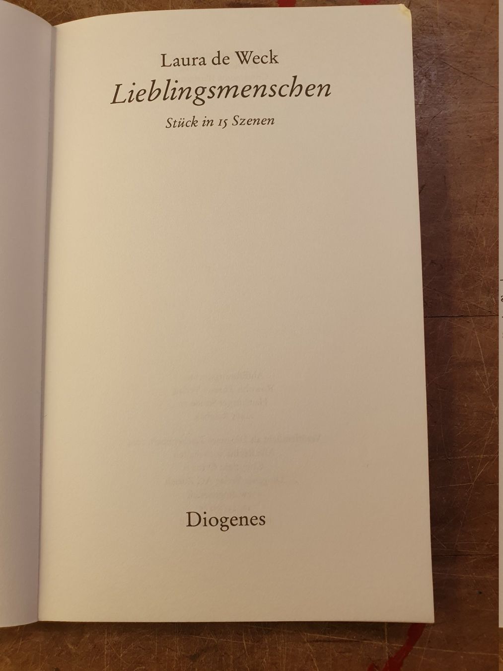 Libri: Lieblingsmenschen - Laura De Weck – Usato da Zürich venduto da loosebone 3
