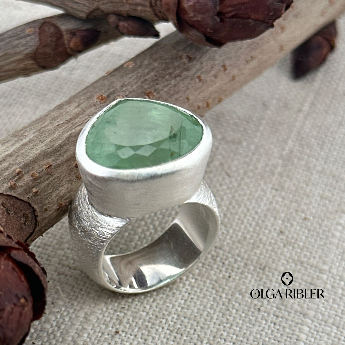 Olga Ribler Anelli: Aquamarine Silberring Grösse 55 – Nuovo (secondo la descrizione) da Luzern venduto da byolgaribleroutlet 4