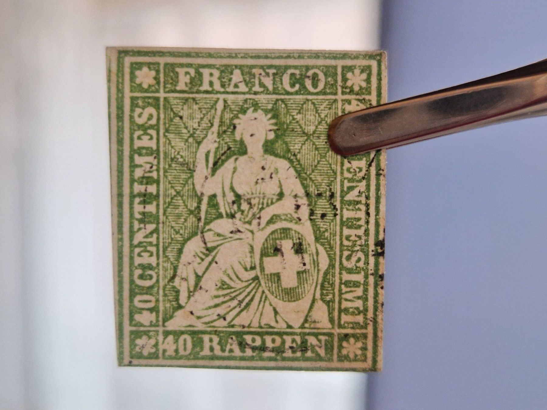 Alle Briefmarken: Strubel 26G, signiert, ab 1.- – Gebraucht aus Burgdorf von Glossy01 4