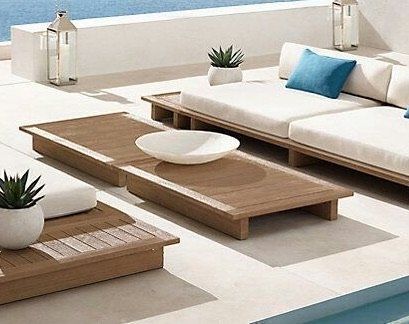 Divani: Sofa Outdoor Lounge Gartensofa Teakholz Gartenmöbel Couch – Nuovo e nell'imballaggio originale da Daisendorf venduto da Wohn-Kult 4