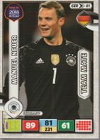ROAD TO RUSSIA 2018 Adrenalyn XL Card team Mate MANUEL NEUER