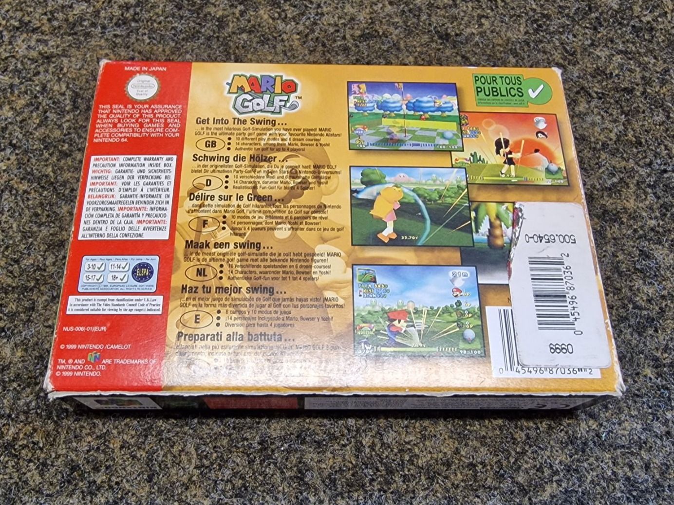 Nintendo Giochi: Mario Golf für Nintendo 64 – Usato da Neuhausen am Rheinfall venduto da geekgadget 1