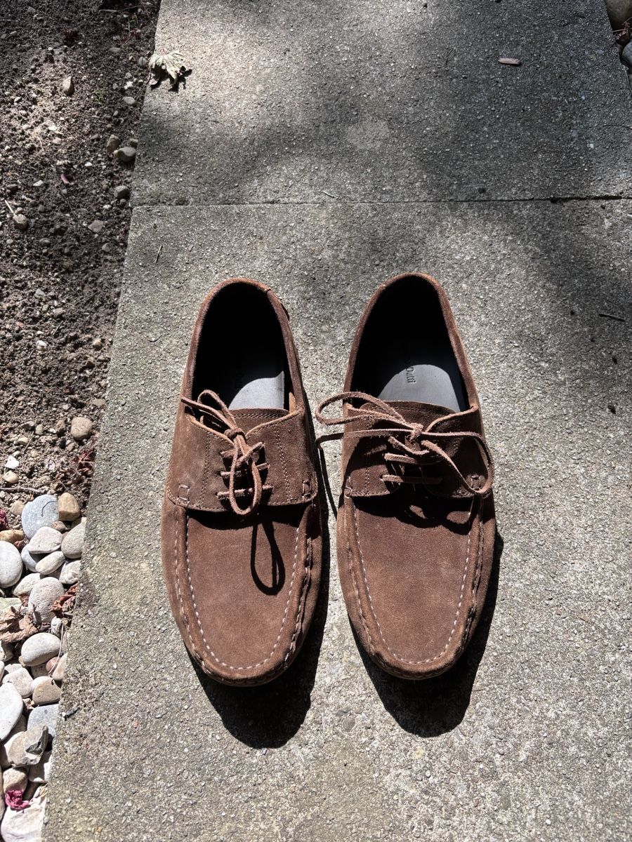 Massimo Dutti Herrenschuhe: Massimo Dutti Wildleder-Mokassin Braun, Grösse 42 – Neu (gemäss Beschreibung) aus Zürich von kev_xz98