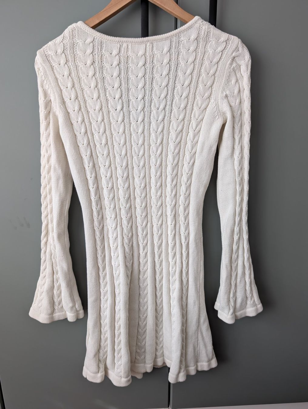 Vestiti: Strickkleid aus Baumwolle creme weiss, Gr. M – Nuovo (secondo la descrizione) da Lachen SZ venduto da numberphile 1