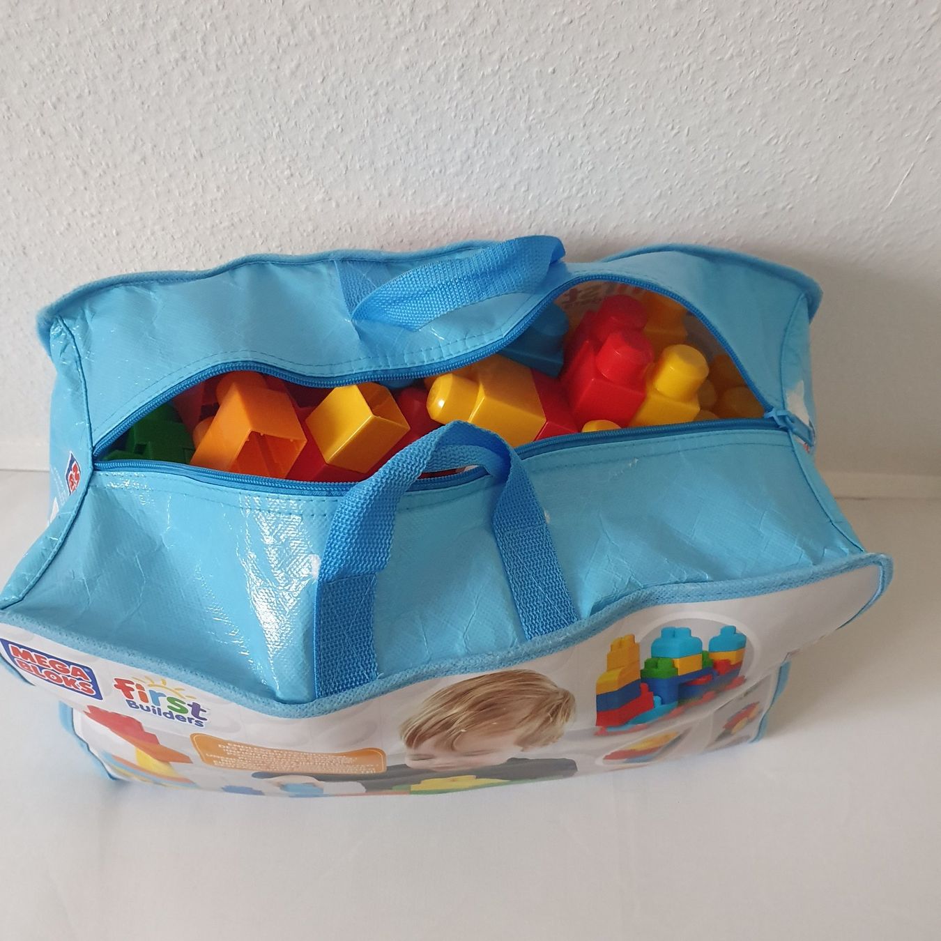 Mega Kit di costruzioni: Mega Bloks First Builders + Sac De Rangement Bleu – Usato da Lausanne venduto da Af2016 3