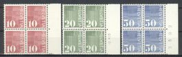 1970, Ziffermarken, mit rückseitigem Kontrollaufdruck **