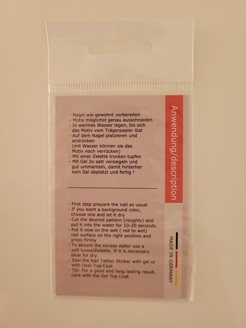 Unghie finte: Nageltattoo Nail Tattoo – Nuovo e nell'imballaggio originale da Wangs venduto da 5andra16 1