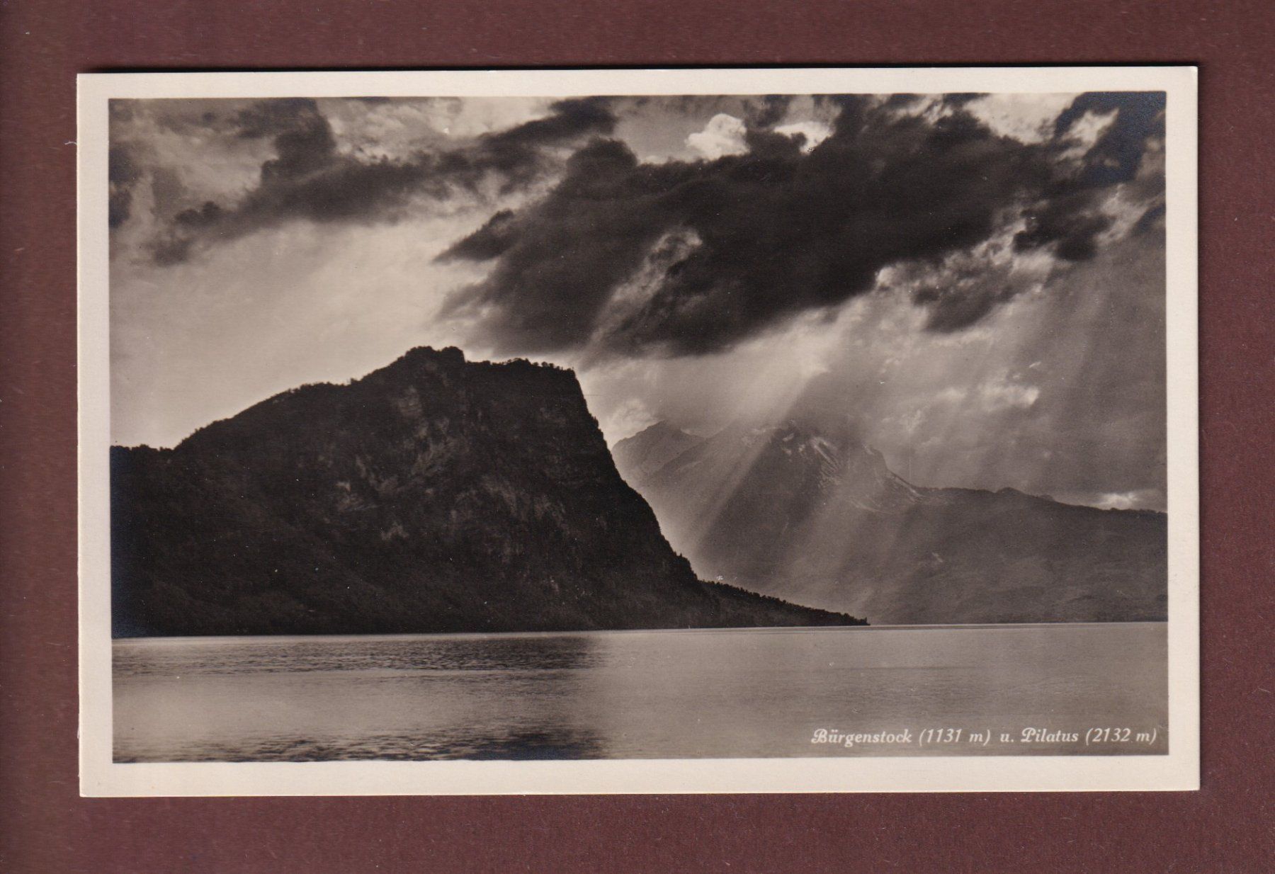 Cartoline postali: BÜRGENSTOCK - Pilatus – Usato da Pully venduto da nicecards-shop