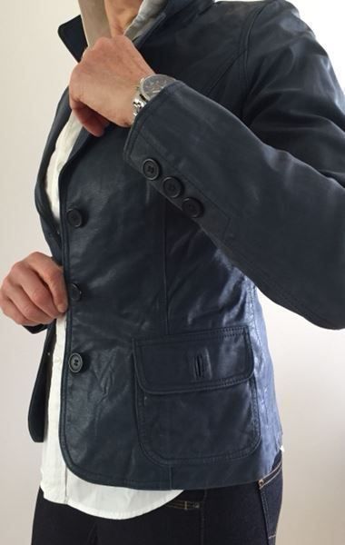 Giacche: JACKE Lederblazer mit 3-Knopf-Verschluss – Nuovo (secondo la descrizione) da Adliswil venduto da Jessik0