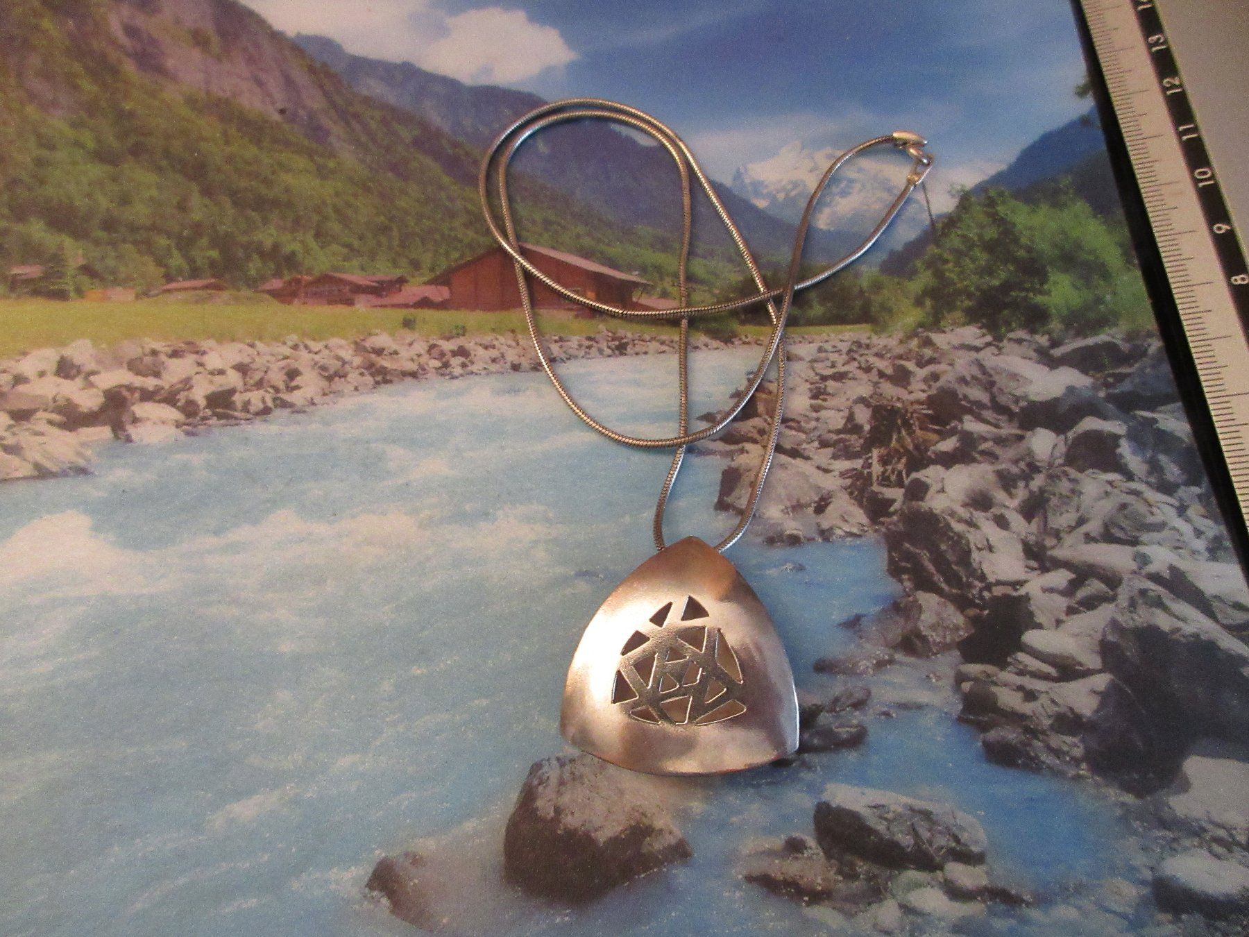 Ketten: Elegante Kette mit Anhänger, 925 Silber – Gebraucht aus Grenchen von Elenka 2