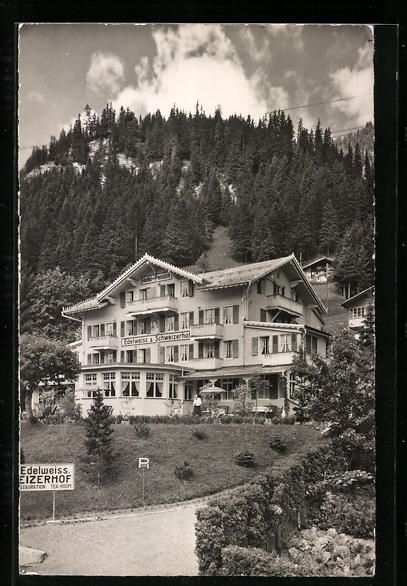 Cartoline postali: Adelboden, Hotel Edelweiss-Schweizerhof – Usato da Berlin venduto da bartko-reher