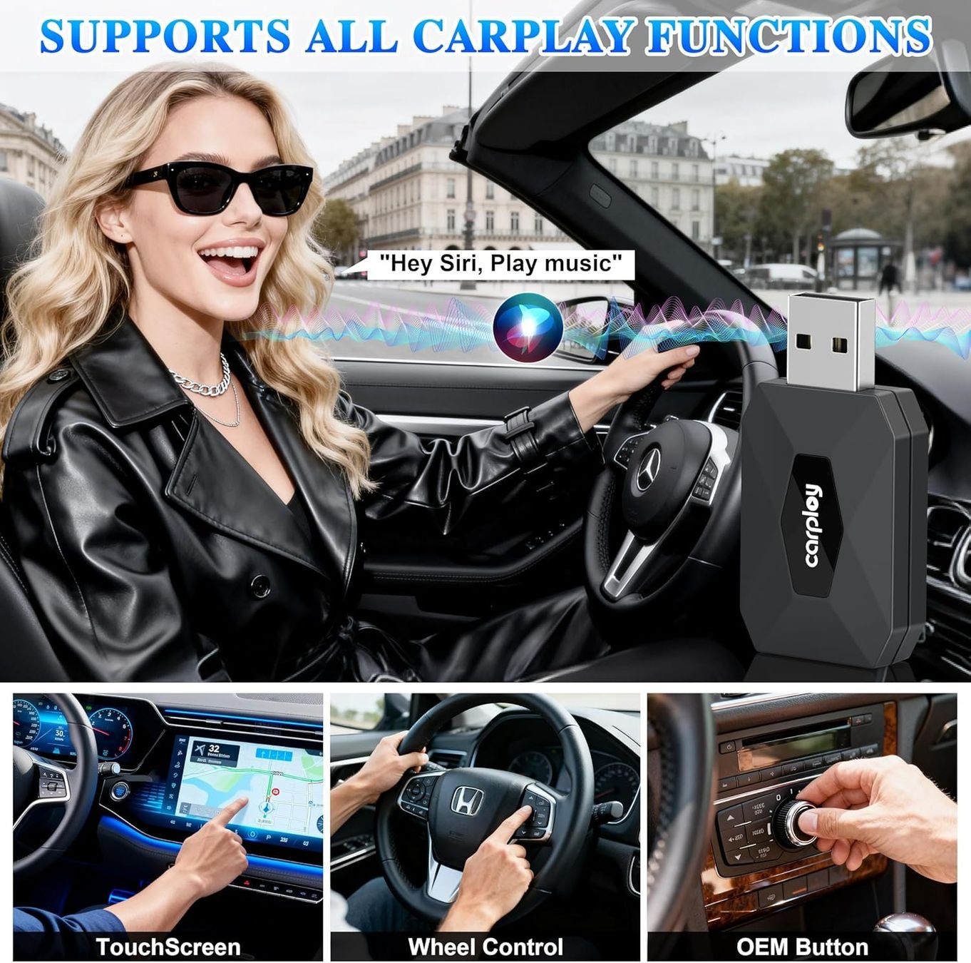 Unità & Adattatore: Wireless CarPlay & Android Auto Adapter USB-A/USB-C – Nuovo e nell'imballaggio originale da Suhr venduto da SchnapperCH 3