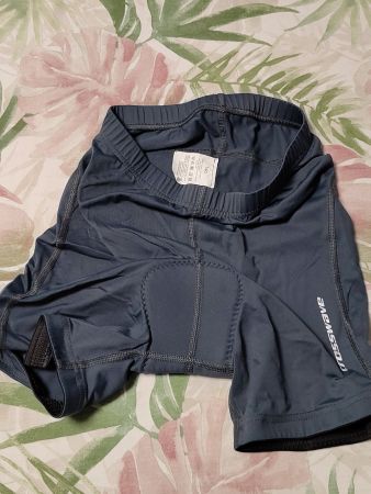 schwarze Velohose mit Schutzeinsatz von Crosswave Gr 140