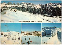Flumserberg - 4 Bild AK Prodkamm