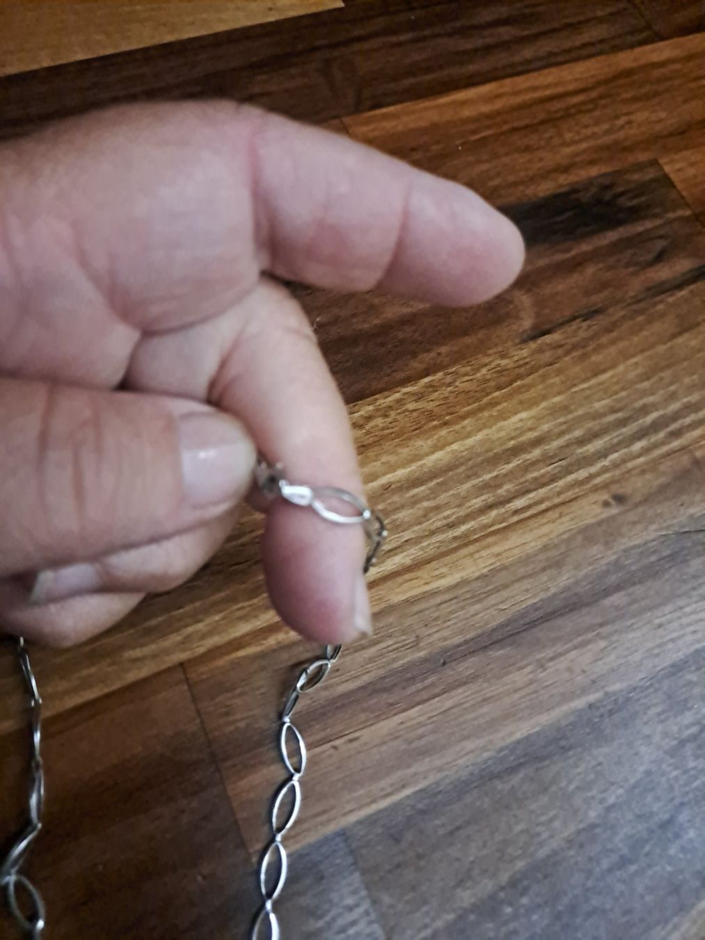 Ketten: Silberkette mit Herz Länge 43cm – Gebraucht aus Emdthal von kasira 1