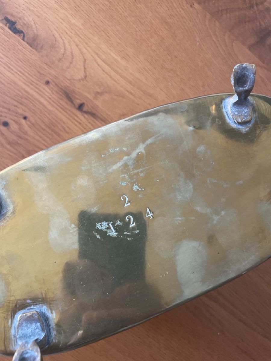 Pentole: Antike Messing Pflanzschale, Übertopf mit Dekor, Top! – Usato da Dübendorf venduto da Magnum22inch 2