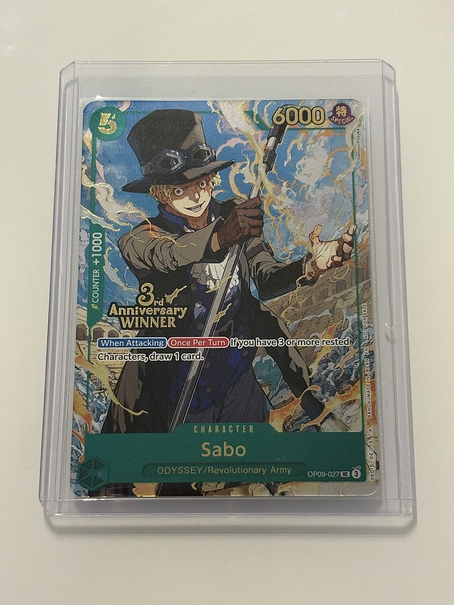 Bandai Sammelbilder & Trading cards: One Piece TCG - Sabo OP09-027 WINNER – Neu (gemäss Beschreibung) aus Pieterlen von Mira_o7