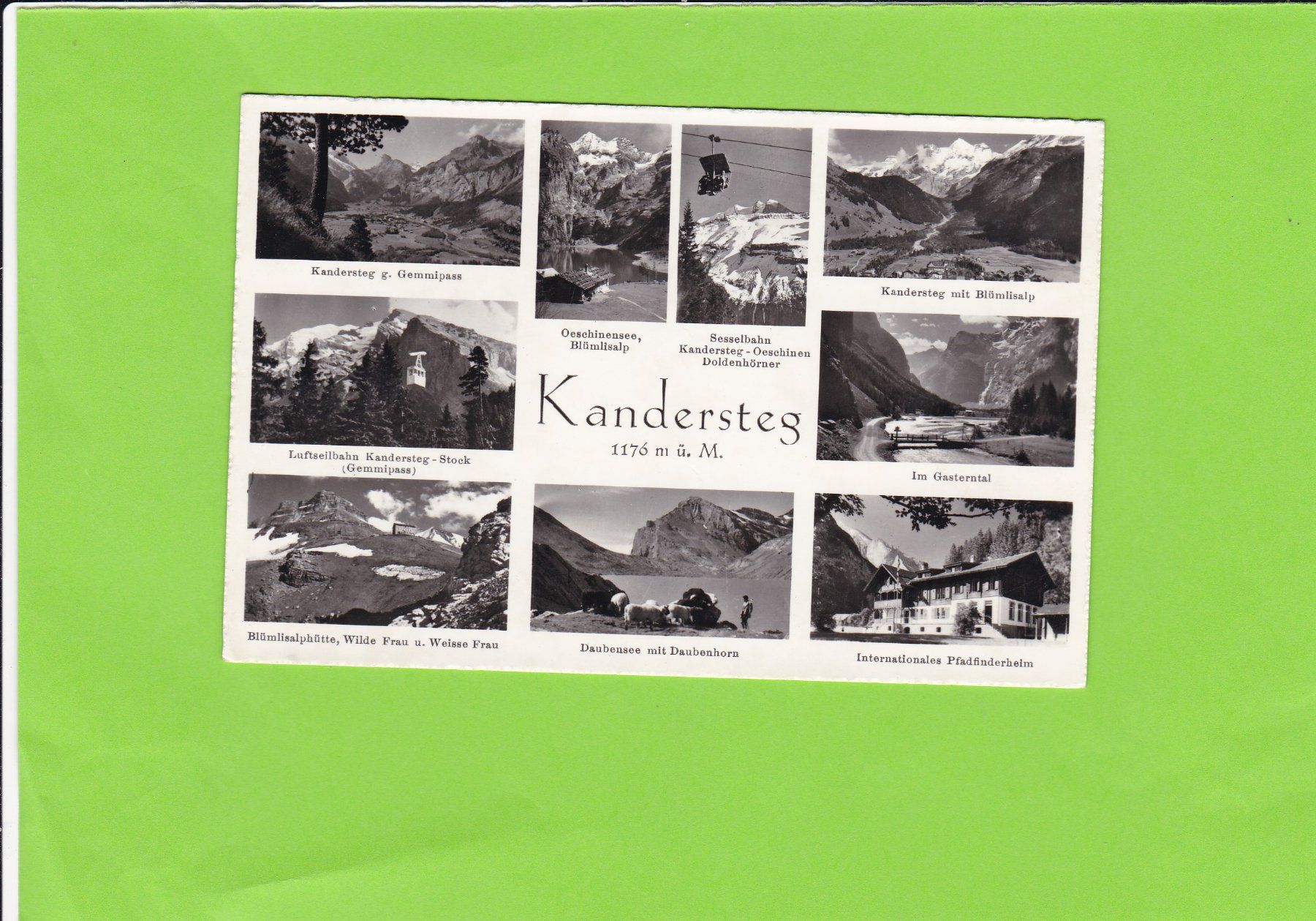 Ansichtskarten: Kandersteg, E. Gyger – Gebraucht aus St. Peterzell von neckertal