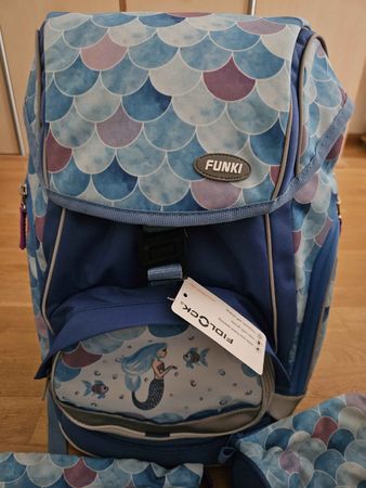 NEU Funki Schulrucksack mit Meerjungfrau Motiv,