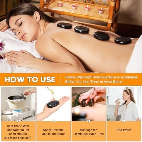Dispositivi per massaggi: Stone Massage Set 14tlg – Nuovo e nell'imballaggio originale da Hundwil venduto da Stallone5 5