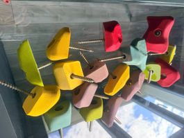 Klettergriffe Kinderzimmer – inkl. Schrauben – Kletterwand