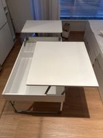 Couchtisch weiss mit Hubfunktion und Stauraum gebraucht
