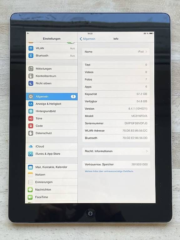 Apple Tablet PC: iPad 2 64 GB A1395 – Usato da Zürich venduto da gegenmittel 1