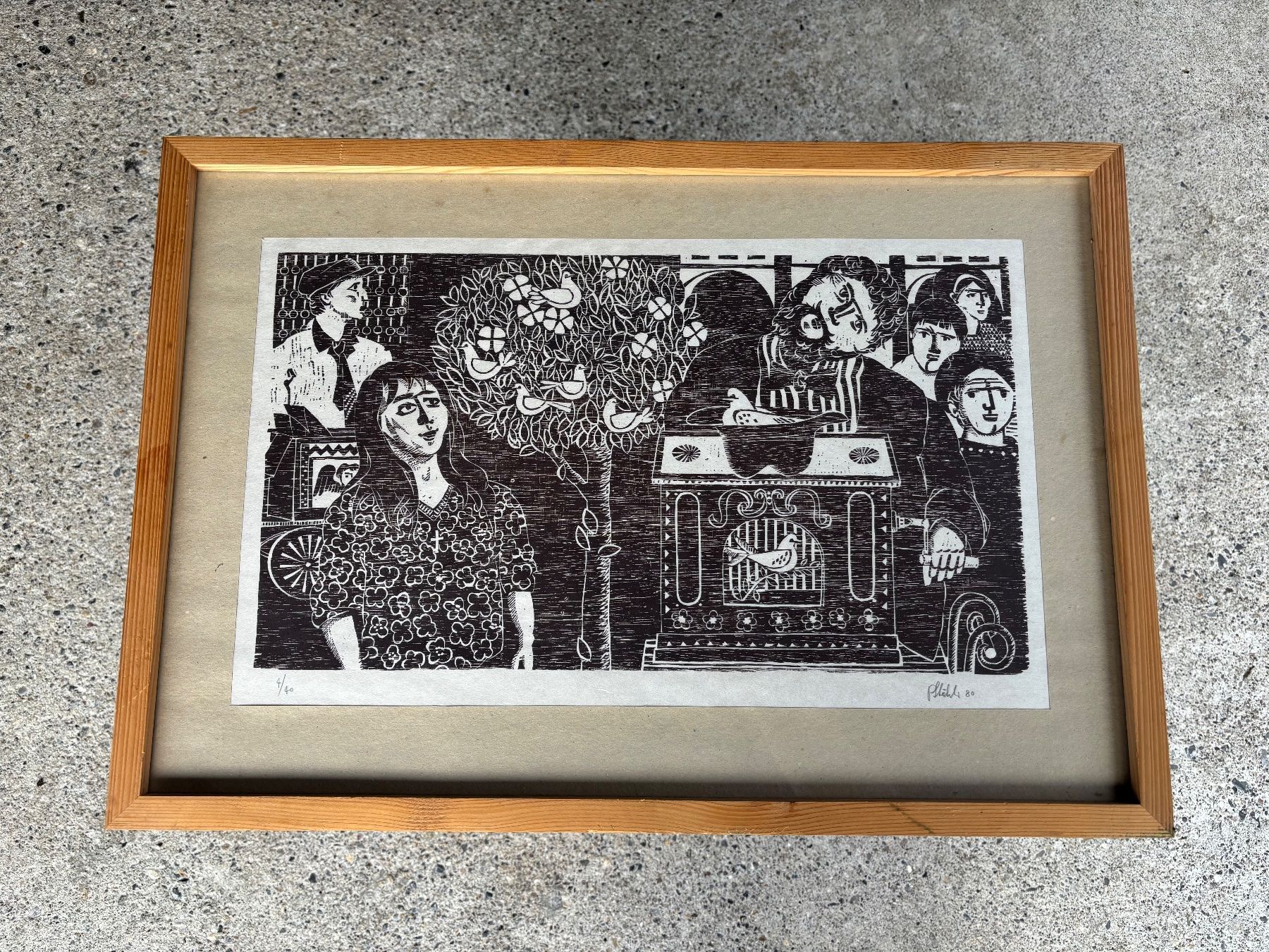 Gravures sur bois: schöner Holzschnitt von Peter Stähli – D'occasion à Feldbach par Olive1 4